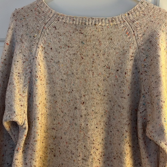 Loft Cream Speckled Sweater (M) NWOT - Picture 2 of 4